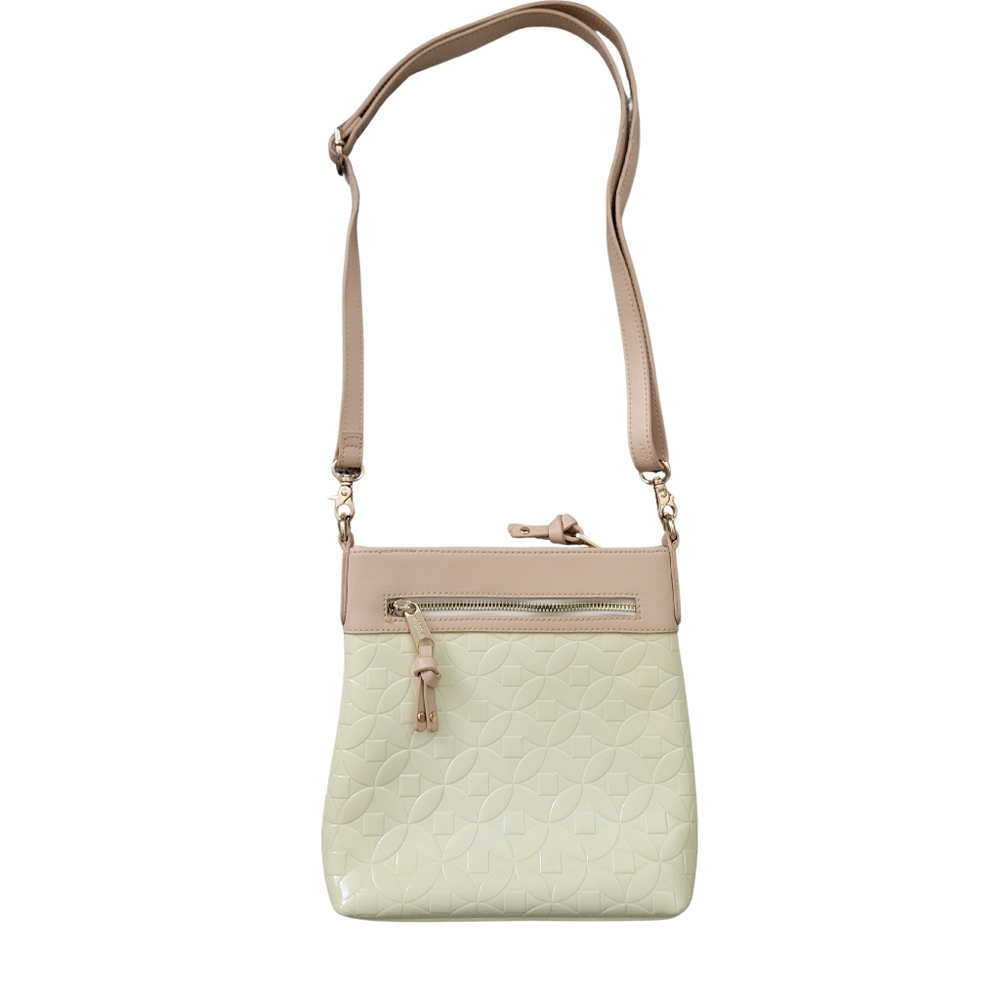 Spartina 449 Spendor Hipster Crossbody Purse Bag Pink Yellow Preppy Feminine